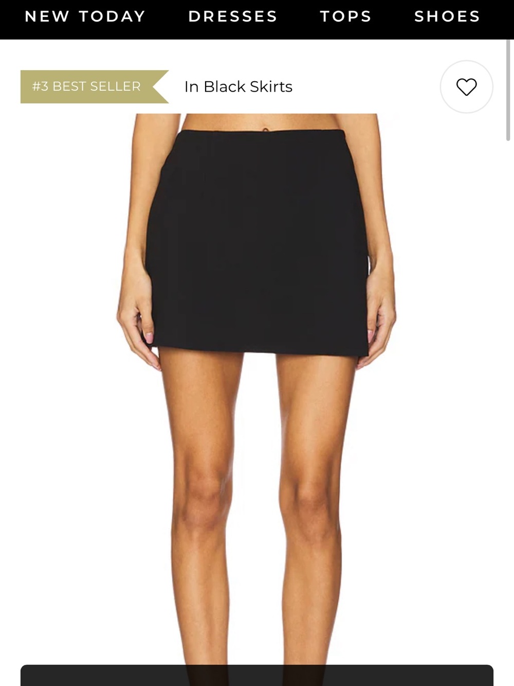 Steve Madden Black Mini Skirt - Sleek Straight Hem